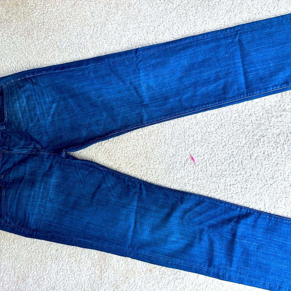 7 For All Mankind Carsen- Dark Blue Straight Leg Jeans